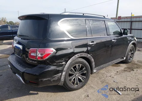 2017 Nissan Armada Platinum from USA, damaged, VIN JN8AY2NE6H9701277